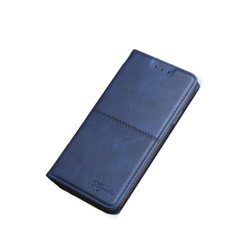 Чехол-книжка MyPads Cuciture Eleganti для Xiaomi Mi 10T Lite / Mi 10i 5G / Mi 10T Lite 5G из эко-кожи Ретро синий с магнитной крышкой дизайнерский вертикальный чехол книжка для xiaomi mi 10t креатив дизайн