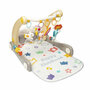 Babycare Ходунки Flash 2 в 1, развивающий коврик-пианино, игрушки, свет, звук, розоваый