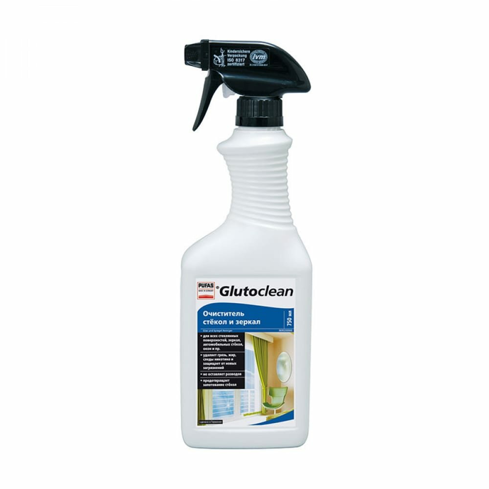 Glutoclean Очиститель стёкол и зеркал 750 ml - фотография № 13