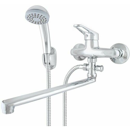 Клип 807 смеситель для ванны одноручный с лейкой / KLIP 807 смеситель для ванны одноручный L-излив с аксессуарами