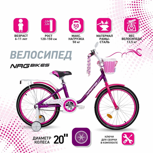 Велосипед NRG Bikes SWAN 20 violet-pink 1524000₽