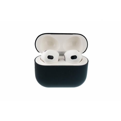 Чехол для наушников Airpods 3 Silicone case черный