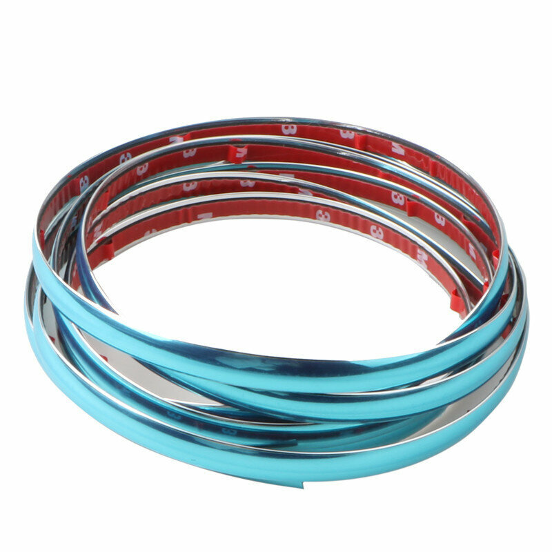 фото Хром кант полоса самоклеящаяся ширина 10мм длина 5 метров