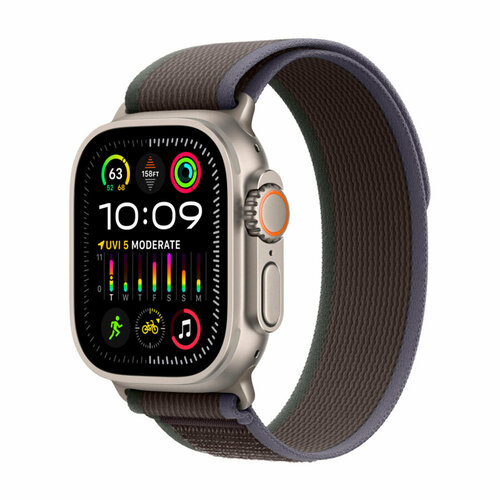 Часы Apple Watch Ultra 2 49mm Titanium Case BlueBlack Trail Loop SM 10240000₽