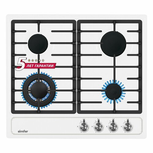 Газовая варочная поверхность Simfer H60V41W517 газ-контроль WOK конфорка 2369000₽