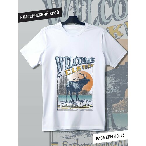 фото Футболка, размер m, белый будь на стиле