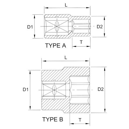 Licota F3020 Головка торцевая 12гр. 3/8" 20 мм - фото №2