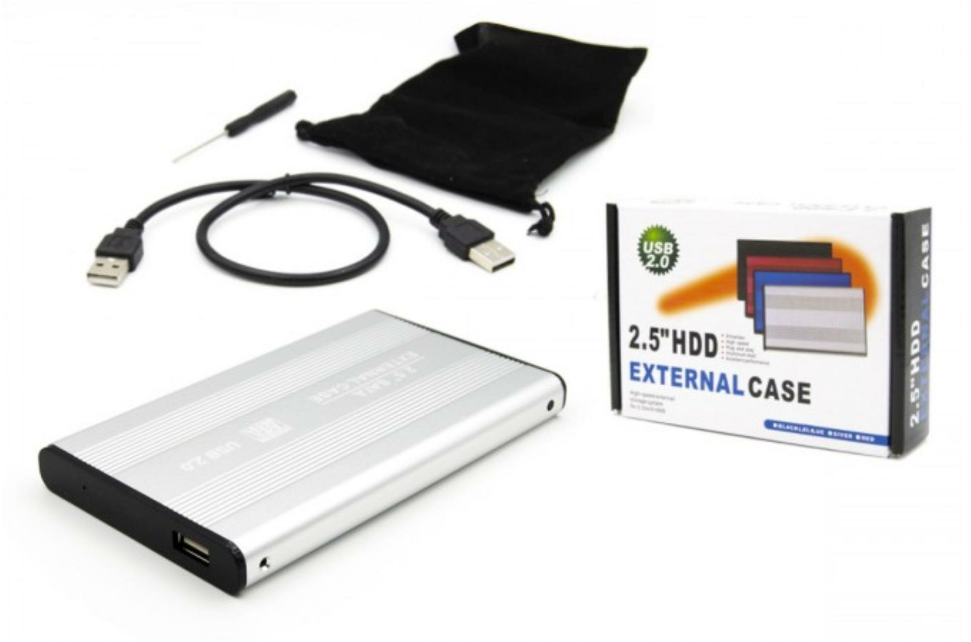 Кейс USB2.0 S254U2_Silver для HDD/SSD SATA 2.5' металлический