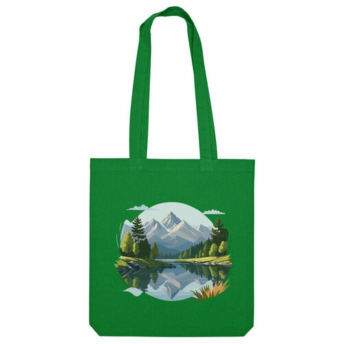 фото Сумка шоппер us basic, зеленый