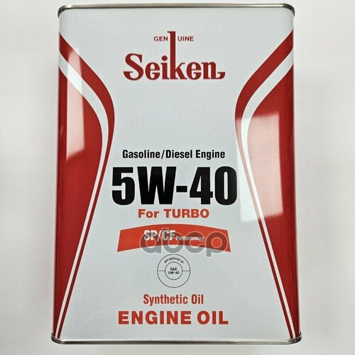 SEIKEN Масло Моторное Seiken Synthetic SpCf 5W-40 4Л 9120₽