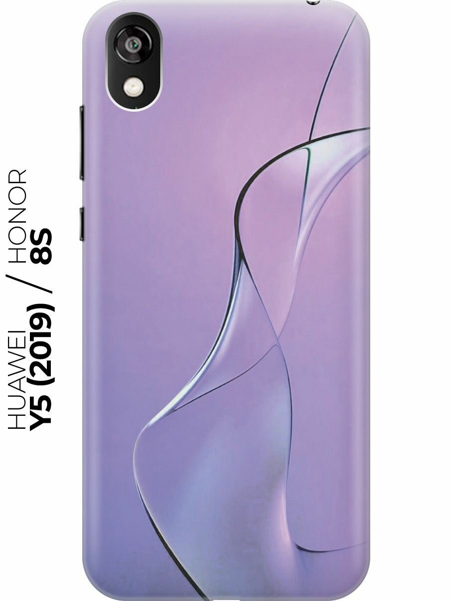 Силиконовый чехол Сиреневый изгиб на Honor 8S / Huawei Y5 (2019) / Хуавей У5 2019 / Хонор 8с