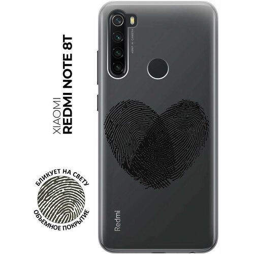 Силиконовый чехол с принтом Lovely Fingerprints для Xiaomi Redmi Note 8T / Сяоми Редми Ноут 8Т силиконовый чехол с принтом lovely fingerprints для xiaomi redmi 7a сяоми редми 7а