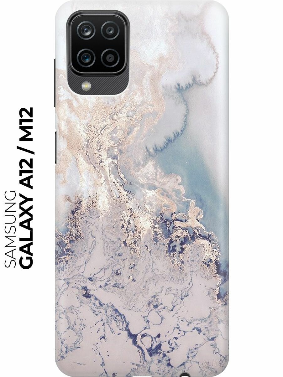 RE: PA Чехол - накладка ArtColor для Samsung Galaxy A12 с принтом "Мраморная волна"