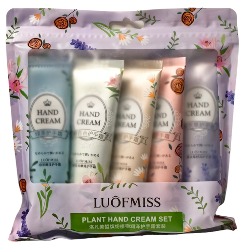 Подарочный набор растительного крема для рук 5 x 30 мл