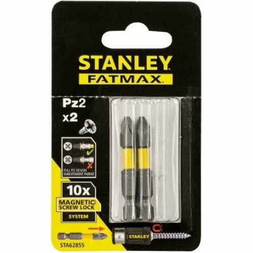 Биты Stanley FatMax Magnetic Screw Lock