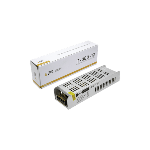 Блок питания 300Вт 12В IP20 T-300-12 (узкий, металл) SW-G 2381