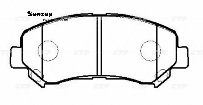 CTR CKN-26 Колодки тормозные NISSAN QASHQAI 1.6/2.0 07-/X-TRAIL 07- передние