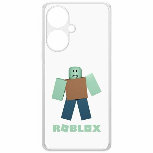 Чехол-накладка Krutoff Clear Case Roblox-Зомби для Vivo Y27 4G чехол накладка krutoff clear case roblox строитель для vivo y27 4g