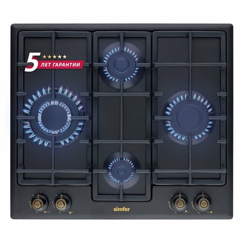 Газовая варочная поверхность Simfer H60V41L597 газ-контроль WOK-конфорка 2729000₽