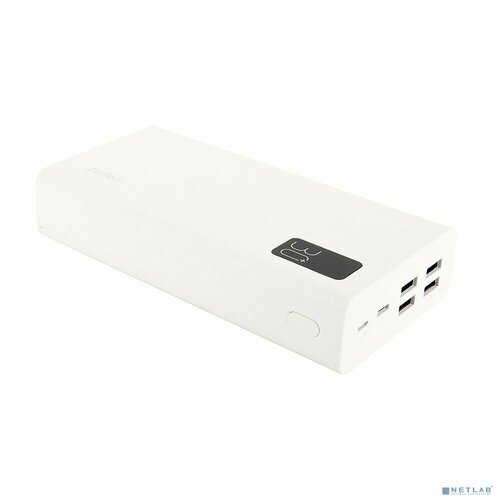 Perfeo Аксессуар Perfeo Powerbank MOUNTAINS 30000 mAh/LED дисплей/PD + QC 3.0/Type-C/4 USB/Выход: 3A, max 22.5W/White (PF_D0162) Белый