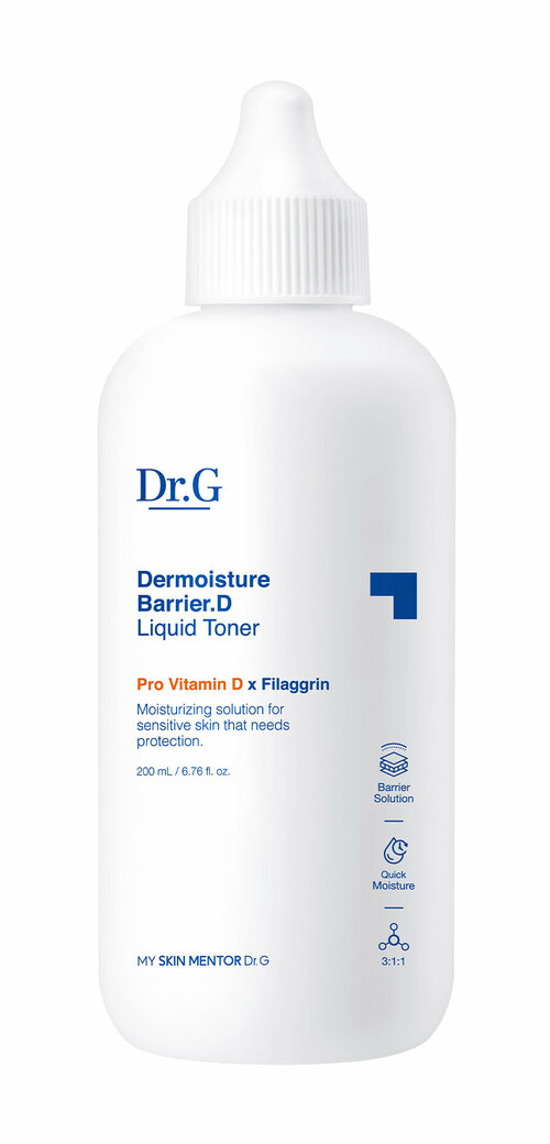 DR. G Dermoisture Barrier.D Liquid Toner Тонер для лица увлажняющий с провитамином D, 200 мл