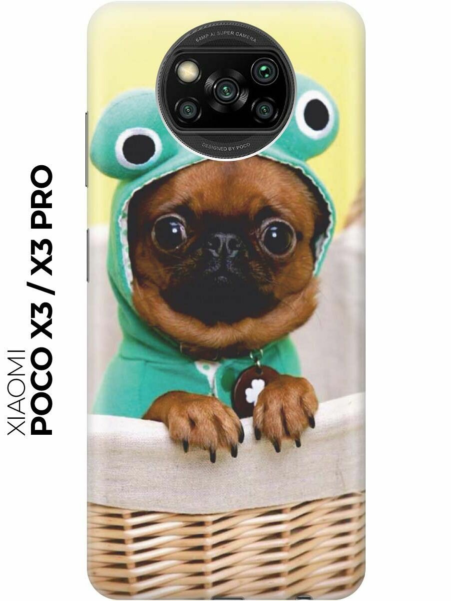 RE: PA Чехол - накладка ArtColor для Xiaomi Poco X3 с принтом "Собака в смешной шапке"