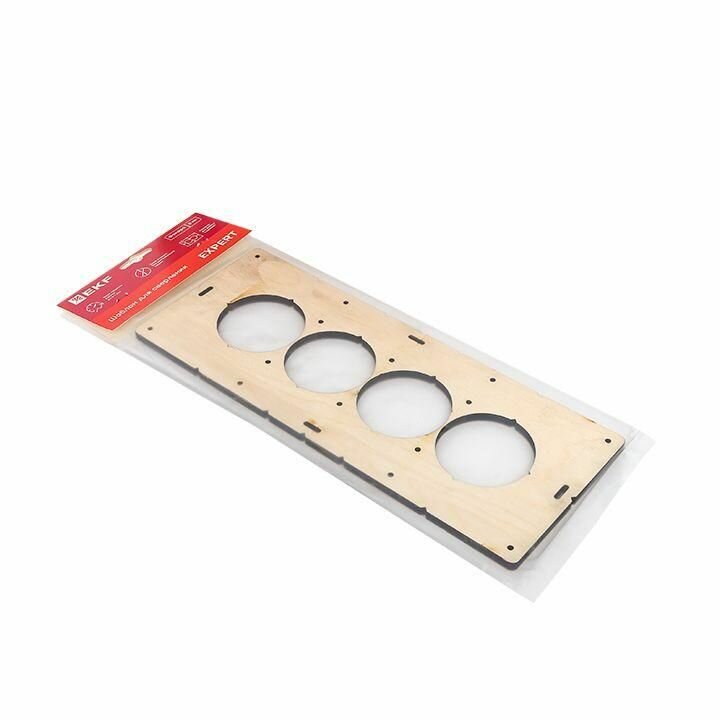 Шаблон для подрозетников EKF d 68 мм 4 поста - фото №4