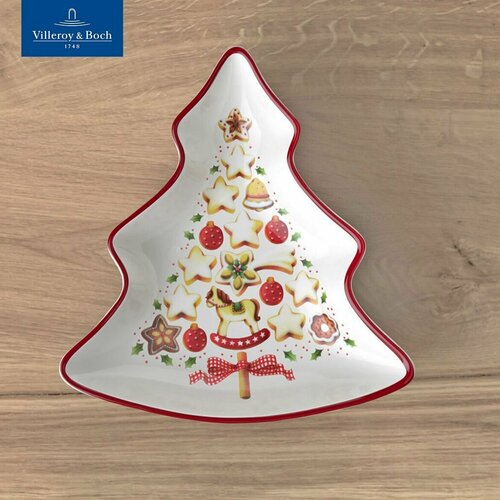 Блюдо новогоднее Елка 2024, 17 см, Winter Bakery Delight Villeroy & Boch, Премиум-Фарфор