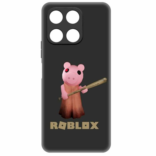 Чехол-накладка Krutoff Soft Case Roblox-Пигги для Honor X6a черный чехол накладка krutoff soft case roblox пигги для honor 30 черный