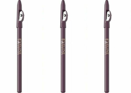 Контурный карандаш для губ, Eveline Cosmetics, Max Intense, 26 Runway Plum, 3 шт