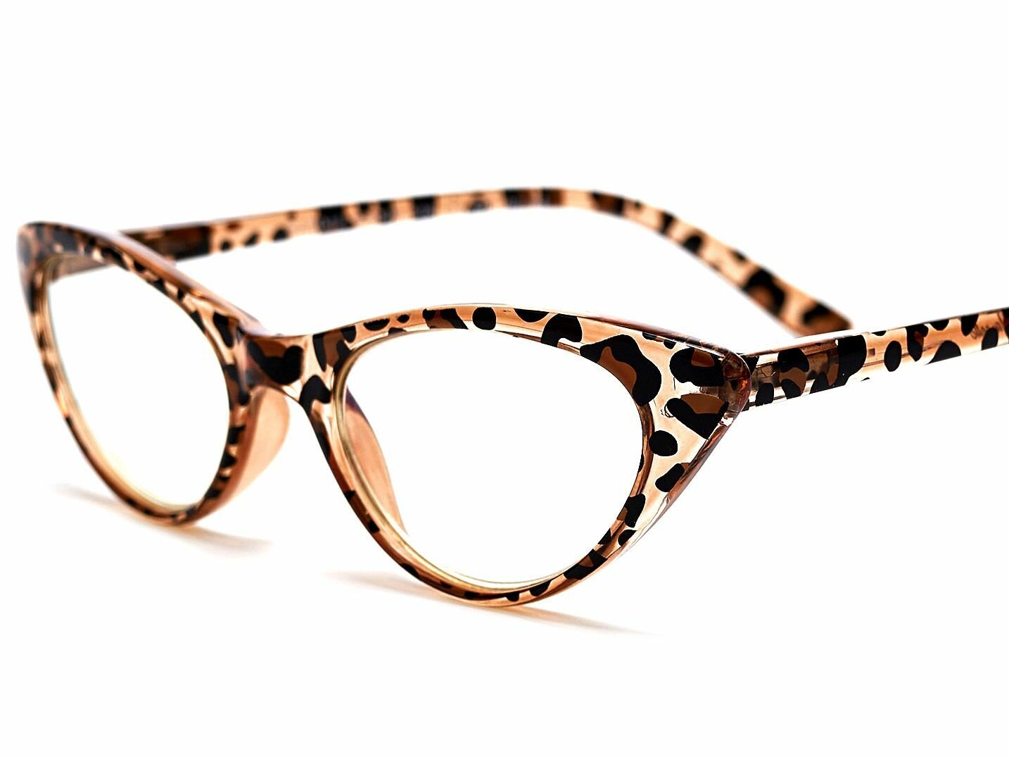 Готовые очки для зрения Marcello GA0042 C2 с диоптриями -1 /Очки женские для дали/Бабочки/Флексовое крепление дужек/Футляр в комплекте