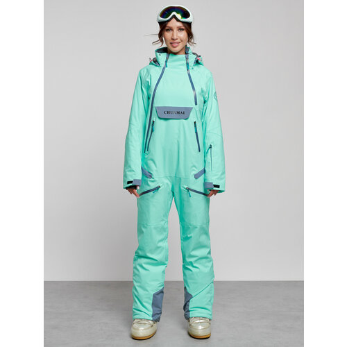 фото Комбинезон mtforce, зимний, силуэт прямой, карманы, карман для ски-пасса, подкладка, мембранный, утепленный, водонепроницаемый, размер 42, бирюзовый