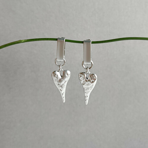 Серьги с подвесками Hitrospletenia, серебристый