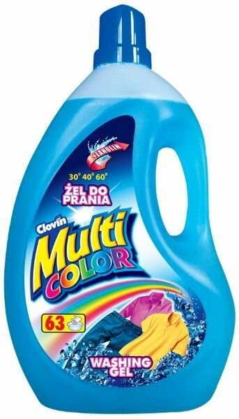 Clovin Multi Color Гель для стирки цветных тканей с ланолином 2,2 кг на 63 стирки