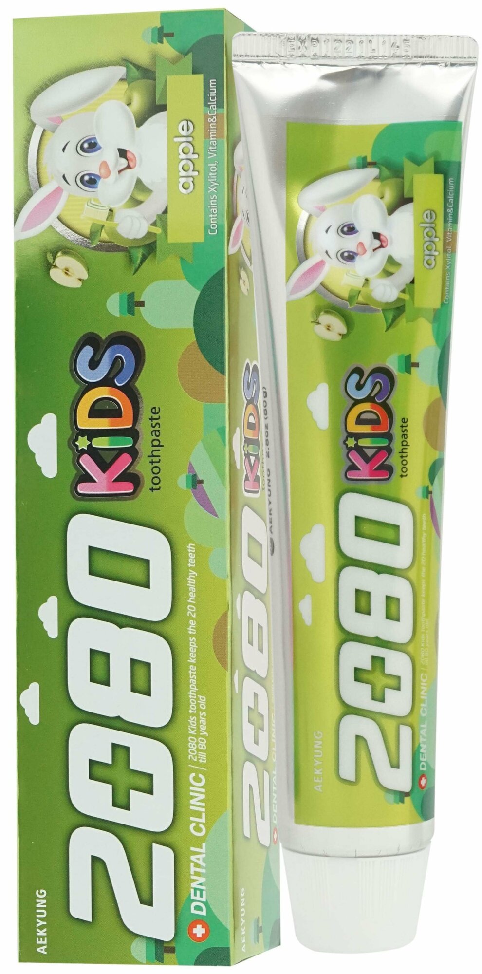 Kerasys DC 2080 Toothpaste Kids Детская зубная паста, яблоко 80 г (Kerasys, ) - фото №19