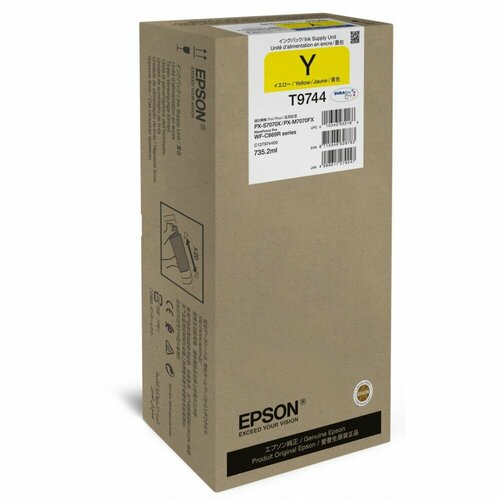 epson картридж epson i с c wf c869r xxl Контейнер Epson с чернилами для WorkForce Pro WF-C869R Yellow XXL (отгрузка только в тендеры)