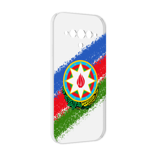 Чехол MyPads герб флаг Азербайджана для Doogee V30 задняя-панель-накладка-бампер чехол mypads герб флаг узбекистана для doogee v30 задняя панель накладка бампер