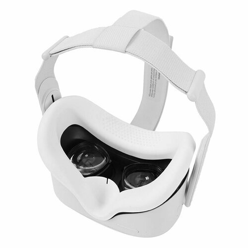 Силиконовая лицевая накладка - чехол для Oculus Quest 2 portable storage bag for oculus quest 2 vr headset shockproof virtual reality travel carrying case for quest quest 2 accessories