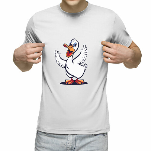 Футболка Us Basic, размер XL, белый мужская футболка криминальная утка m красный