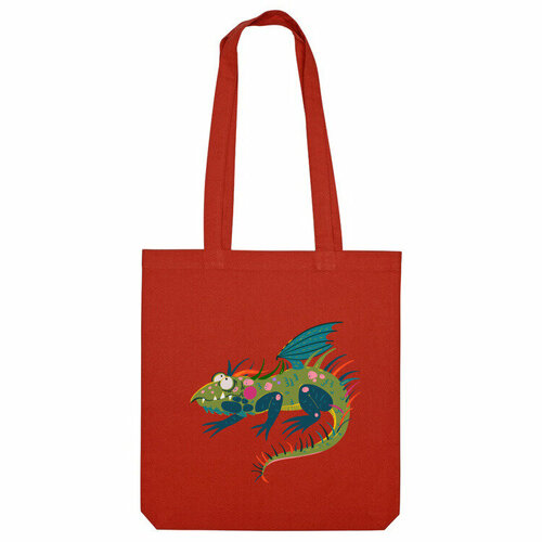 Сумка шоппер Us Basic, красный сумка дракон хаку зеленый