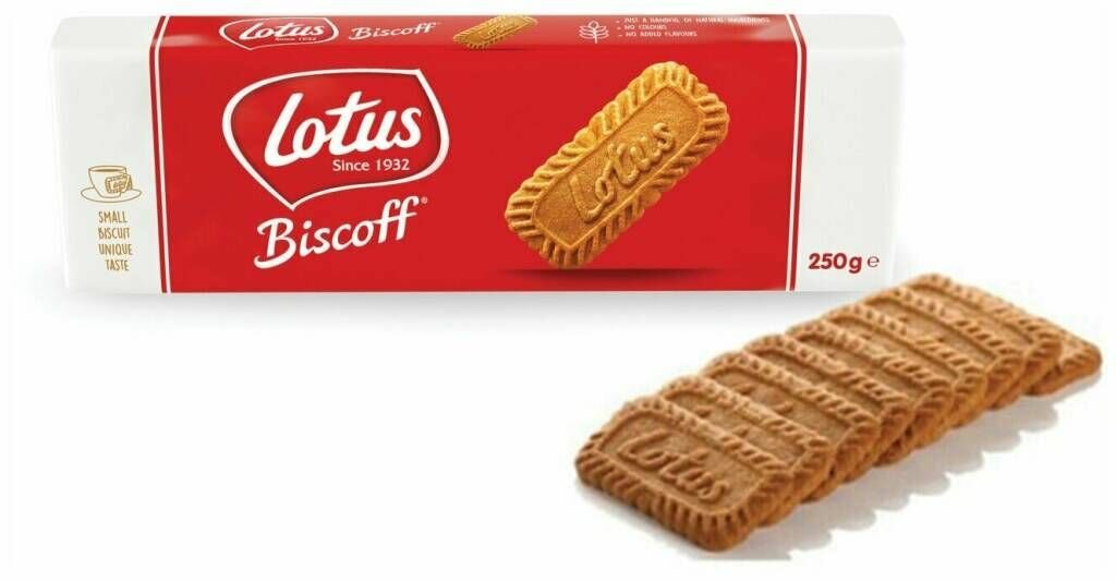 Печенье карамелизированное Lotus Biscoff 2 шт по 250 гр (Бельгия)