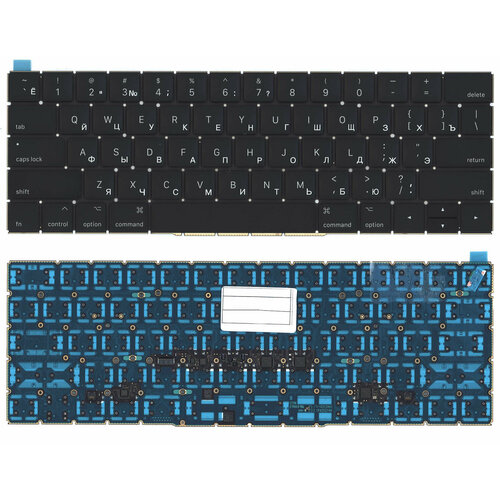 Клавиатура для ноутбука MacBook Pro 13 15 Retina A1706 черная с подсветкой плоский Enter german a1706 a1707 keyboard with backlight for macbook pro retina laptop keyboards with backlit 2016 2017 mlh12 mpxv2 emc3071