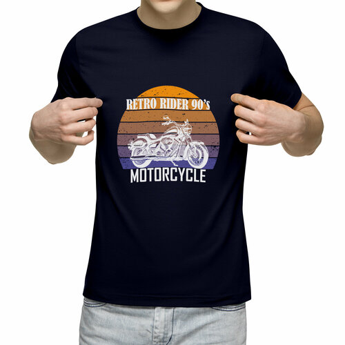 фото Футболка us basic, размер 2xl, синий