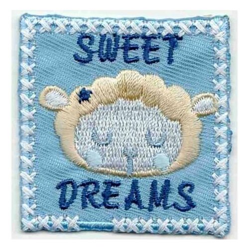 Термоаппликация HKM Sweet Dreams mit Schafkopf, 1 шт 5,5 х 3,5 см голубой 0,125 см HKM 33268/1SB