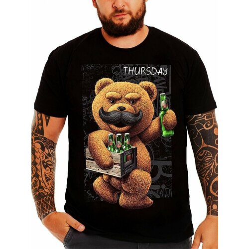 фото Футболка romax tex, размер 58, черный