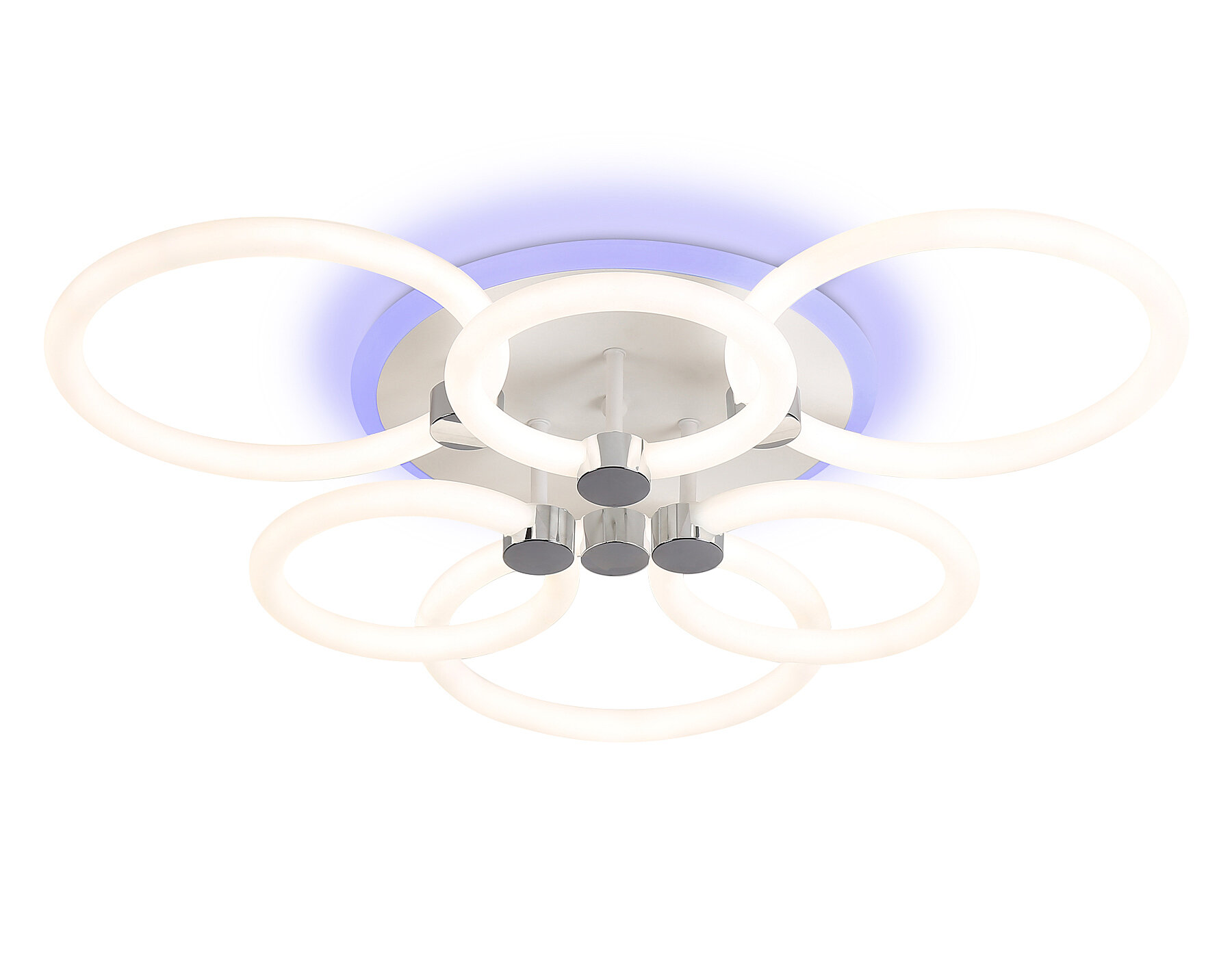 Потолочная диммируемая люстра с пульто ДУ Ambrella light ACRYLICA FA3844 - фото №1