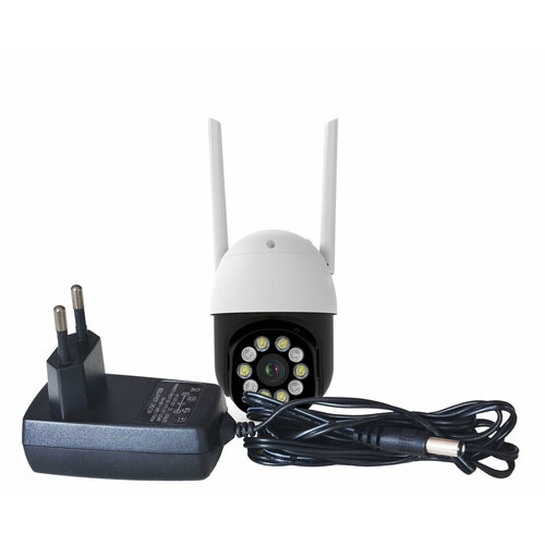 IP уличная поворотная Wi-Fi 5Mp камера HD-ком 0110-ASW5 (Tuya-Wi-Fi) (C95061QPA). Приложение TUYA / Smartlife с записью в облако Amazon Cloud. Датчи