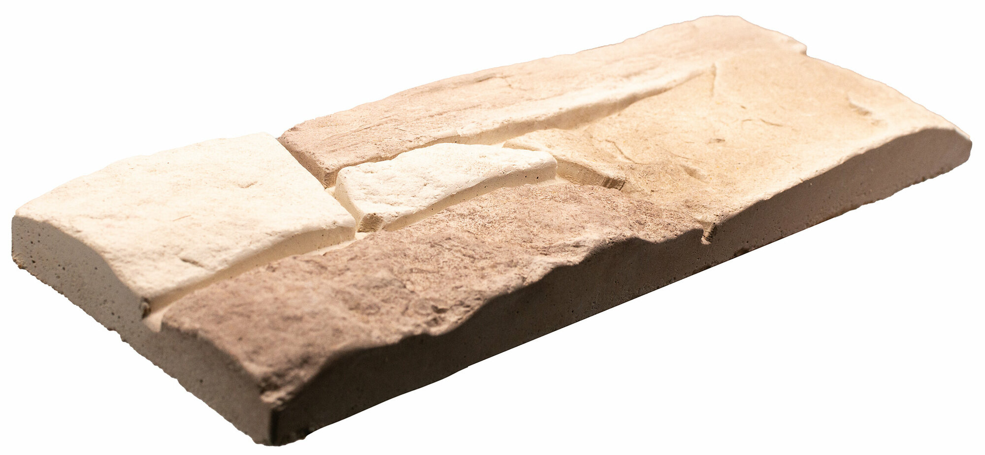 Декоративный камень Камтек Альпийский Пласт белый, в упак 0,65м2