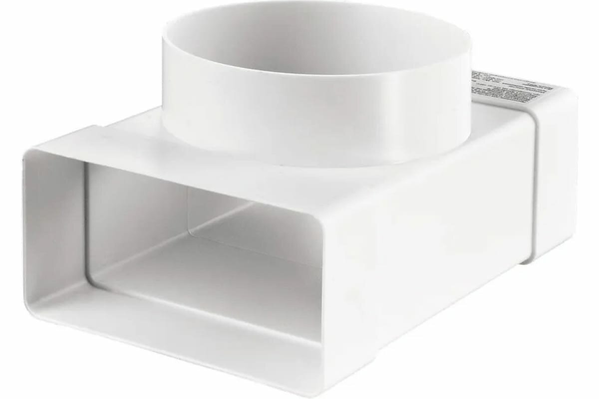 фото Тройник для плоских воздуховодов 55х110 мм с вых. d=100 мм ORE 4607122242408