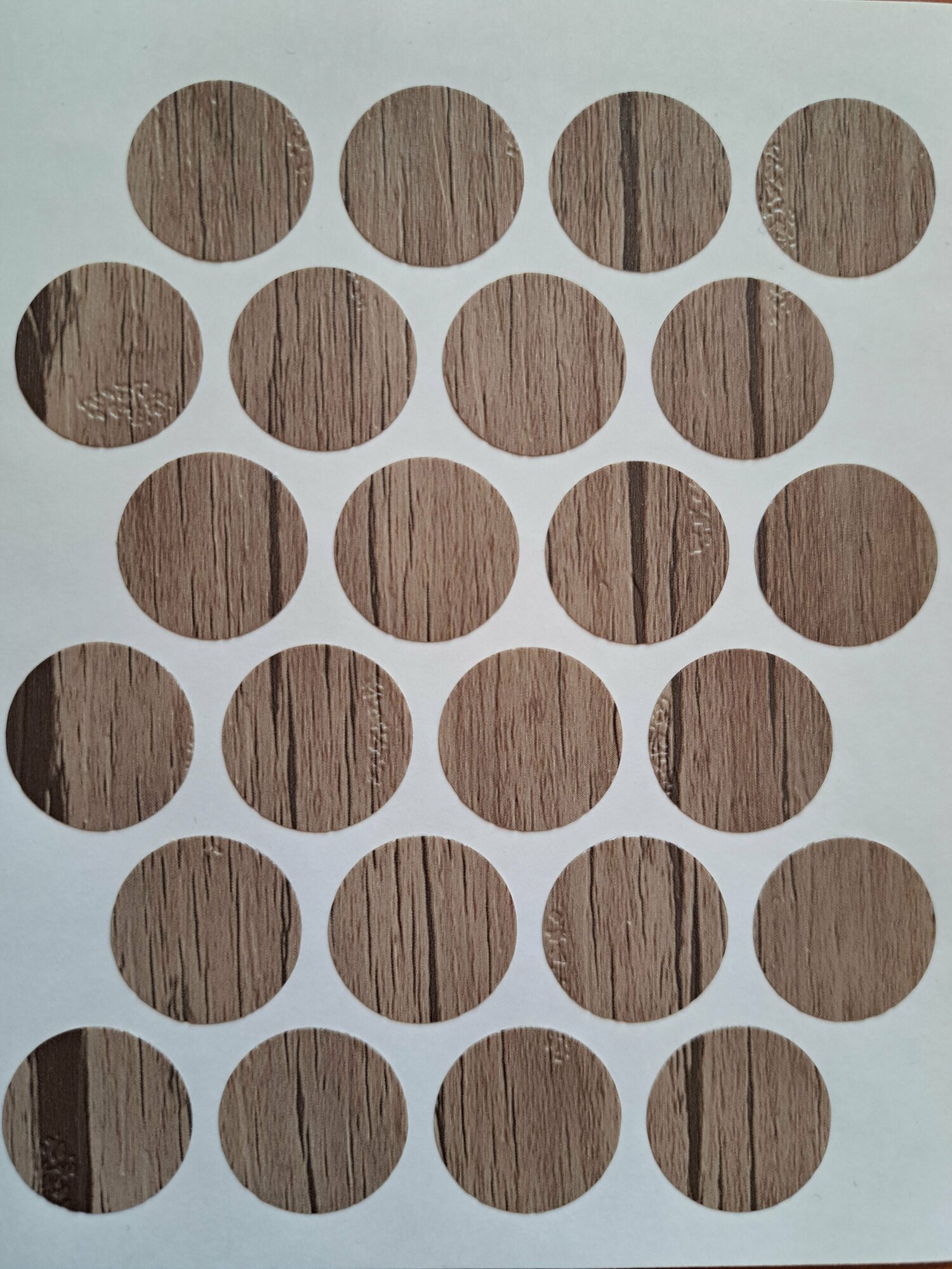 фото Заглушка самоклеящаяся, цвет дуб сонома 0283 D-20мм, 24 шт.